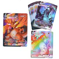 100 vnt. Pokemon kortelių Blizgančios VSTAR GX EX VMAX MEGA TAG TEAM Energija Treneris Charizard Pikachu Kolekcija Kovos kortelė S13 30PCS - VMAX