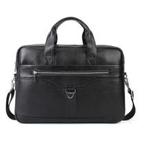 Real Leather Briefcase for Business Men, Laptop Bag, Large Capacity Retro Crossbody Bag juoda