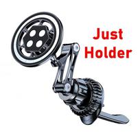 15W Magnetinis Automobilio Oro Angos Belaidis Įkroviklis 360° Pasukamas Reguliuojamas 2in1 Sulankstomas Stovas iPhone 15 14 13 12 11 Pro Max Samsung black