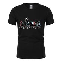 Anime Cute Solo Leveling Graphic T-shirt O-Neck Short Sleeve Shirts Tops Unisex S
