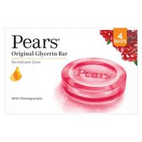 Pears Originalinis glicerino muilas - Atgaivinta spinduliuojanti oda | Su 98% gryno glicerino ir granatu | Su augalinės kilmės valikliu odai ir kūnui | Be parabenų pink