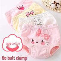 Kids' Cotton Underwear: Toddler Bread-Style Triangles & Shorts - No Pinching, Unisex Fit Size 90, 0-2 Years, 10-18 lbs