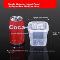 JOBO Food Storage Containers Sample Boxes 5-Pack 400ml Kindergarten School Hotel Sampling Storage Boxes