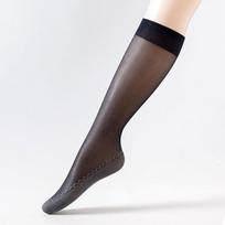 Medium-high Thigh-high Silk Stockings with Anti-slip Cotton Sole, Summer Lightweight Style, Odor-proof, Anti-slip, Suitable for Legs. 1 pair juoda