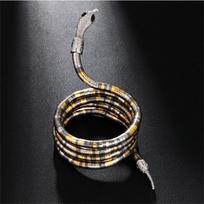 Snake Choker Snake Necklace Metal Collar Halloween Cosplay Halloween Hair Accessories  Street Wear style 4