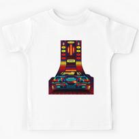Vintage Classic Car Delorean Neon Art Kids T-Shirt 100