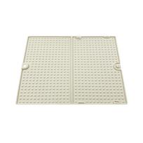 Silicone Folding Draining Pad Rectangular Heat Insulation Pad Countertop Protection Pad  Home smėlis