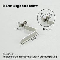 10PCS snapshot lock the kayak paddle plate tent pole single-button flock telescopic positioning spring clip 5-5.5mm