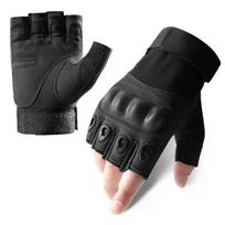 Anti-Slip Racing Gloves Wear-Resistant Half Finger Gloves Retro Motorcycle Gloves  Outdoor Sport M juoda