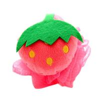 Cute Fruit Shape Bath Sponge Mesh Cartoon Scrubber Ball Shower Mesh Fruit Shower Ball  Kids Strawberry