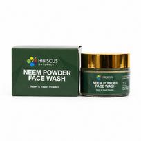 Hibiscus Naturals Neem Face Wash for Deep Cleansing|Hibiscus Naturals Neem Powder Face Wash | Herbal Cleanser for Acne & Oil Control | Deep Cleansi
