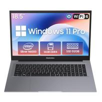 Blackview AceBook 10 18.5  Laptop Intel Pentium Silver N6000 16GB DDR4+512GB SSD Windows 11 Pro Notebook Computer Full-Featured USB-C WiFi 6 pilka
