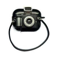 Retro Camera Earphone Case For Creative Earphone Protective Case One Size juoda