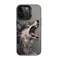 New wolf-themed Apple iPhone 17/16/Pro case, premium design, creative style, unique design, and drop-resistant. iPhone 7
