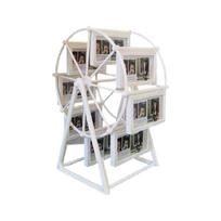 Rotating Ferris Wheel Picture Frame Desktop Photo Display Carousels Picture Frame Holds 8 Small Photo for Home Decors balta