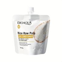 Rice Puree Hair Conditioner 30G Per Bag Hair Strengthening Split Ends Repair Nourishing Smoothing Brightening for Dry Hair 30g