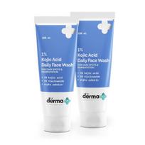 The Derma Co 1% Kojic Acid Face Wash|With Niacinamide & Alpha Arbutin|Reduces Dark Spots,Pigmentation & Blemishes|Cleanses & Brightens Skin|Non-Dry