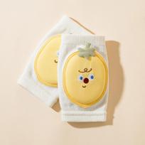Soft Padding Infant Baby Knee Pads Elastic Toddler Walking Knee Guard  Floor Play 1 Pair geltona