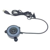 USB maitinamas akvariumo burbuliukų šviestuvas RGB LED žuvų bakelio oro diskas lempa akvariumo kraštovaizdžio dekoravimui