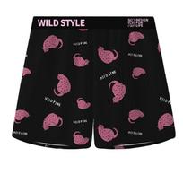 Loose Leopard Beach Shorts High Waist Baggy Bloomers Shorts Pants Casual Men's Sleep Bottoms  Male L-Style B