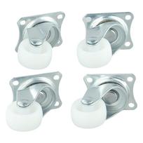 250G Swivel Casters 4/12pcs Mount Ball White/silver 4pcs
