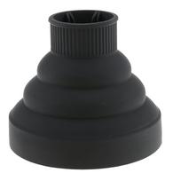 Maxxlite Collapsible Silicone Hair Dryer Blower Diffuser Hairdressing Styling Tool Salon Curl Hair Blower Nozzle - black