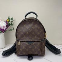 [Pre-Owned] Palm Springs Monogram Canvas Zipper Backpack - Excellent #H7EGS ONE SIZE
