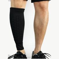 Custom Adult Kids Soft Polyester/Spandex/EVA Football Soccer Leg Brace Support Shin Guard Pads Compression Breathable Honeycomb M juoda