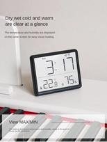 Multifunction Thermometer Hygrometer Automatic Electronic Temperature Humidity Monitor Clock Monitor Wall Monitor Clock juoda