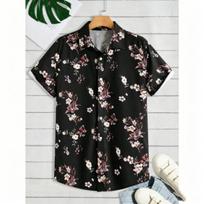 Multiple Colors Available Flower Printing Shirt Summer Hawaiian Beach Vacation Clothing Men's Fashion Street Style Shirt Daily Men's and Women's Shirt S