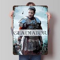 Gladiatorius Plakatas Individualus Sienų Menas Vintažiniai Metalo Ženklai Retro Skardinė Plokštelė Vyro Urvo Dekoras Namų Dekoracijos Namo Dekoras 20x30cm（7.8x11.8inch）