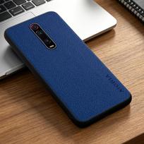 Phone Case: for Xiaomi Mi 9T Pro, Redmi K20 Pro Case Elegant Business Style Durable Synthetic Leather Retro Phone Case Mi 9T Pro tamsiai mėlyna spalva