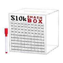 10k Smash Box for Money Unbreakables Piggy Banks for Adults Save $10,000 Money Saving Challenge Box Must Break to Open 1