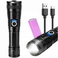 BLOW taktinis LED rankinis žibintuvėlis 2700 lm vandeniui atsparus IP44 aliuminis su priartinimo funkcija