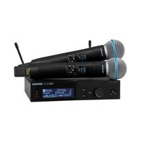 Shure SLXD24D+E/B58-G65 - dvigubas skaitmeninis belaidis sistema su dviem siųstuvais/rankiniais mikrafonais (470 - 606 MHz)