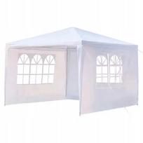 Sodo paviljonas, pavėsine 3x3 m, prekybine palapine su 3 sienelėmis, balta