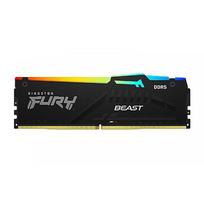 Kingston FURY Beast RGB Black, DDR5, 16GB, 5200MHz, CL40, Single Stick KF552C40BBA-16