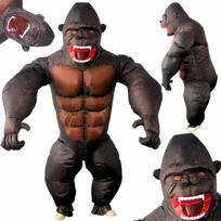 Pripučiamas King Kong gorilos kostiumas gigantiška beždžionė