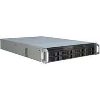 INTER-TECH  IPC 2U-2408 Rack Black, Stainless steel | 88887117  | 4260133126381