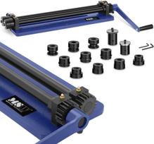 MSW Metalo lakštų griovelių sukimo staklės rankinės 440 mm KIT