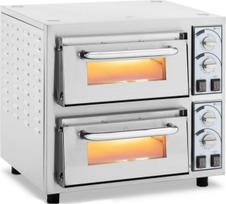 Royal Catering Profesionali dviejų kamerų picos krosnelė, skirta 2 picoms, kurių skersmuo 35 cm, 4400 W