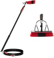 Ulsonix Teleskopinė šluota su vandens prijungimu langų ir plokščių paviršių valymui, plotis 35 cm, ilgis 175–720 cm