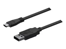 Teltonika USB 2.0 laidas, USB-A kištukas į Micro-USB kištuką (juodas, 0,8 m)