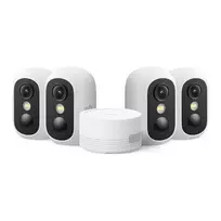 Eufy eufyCam C35 4K belaidė apsaugos kamera su saulės baterija, spalvotu naktiniu matymu, IP67, 8x priartinimu, 100dB sirena, balta