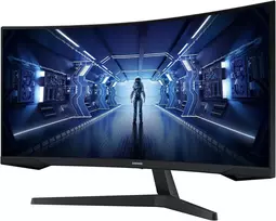 Samsung C34G55TWWP 34 colių lenktas WQHD monitorius, 165Hz, 1ms, VA skydelis, AMD FreeSync Premium