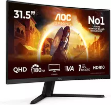AOC CQ32G4 31.5 inch Išlenktas QHD žaidimų monitorius, 165Hz, 1ms, VA, FreeSync Premium, HDR10