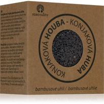 Renovality Konjac mushroom bamboo charcoal valomoji kempinėlė probleminei odai 7x4 cm