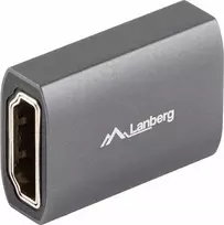 „Lanberg“ AV adapteris „Lanberg“ HDMI(F)–>HDMI(F) 8K, sidabrinis aliuminio korpusas