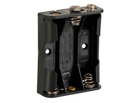 BATTERY HOLDER FOR 3 x AA-CELL (WITH SNAP TERMINALS)