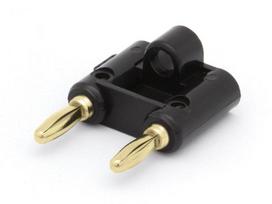 DUAL BANANA PLUG - BLACK